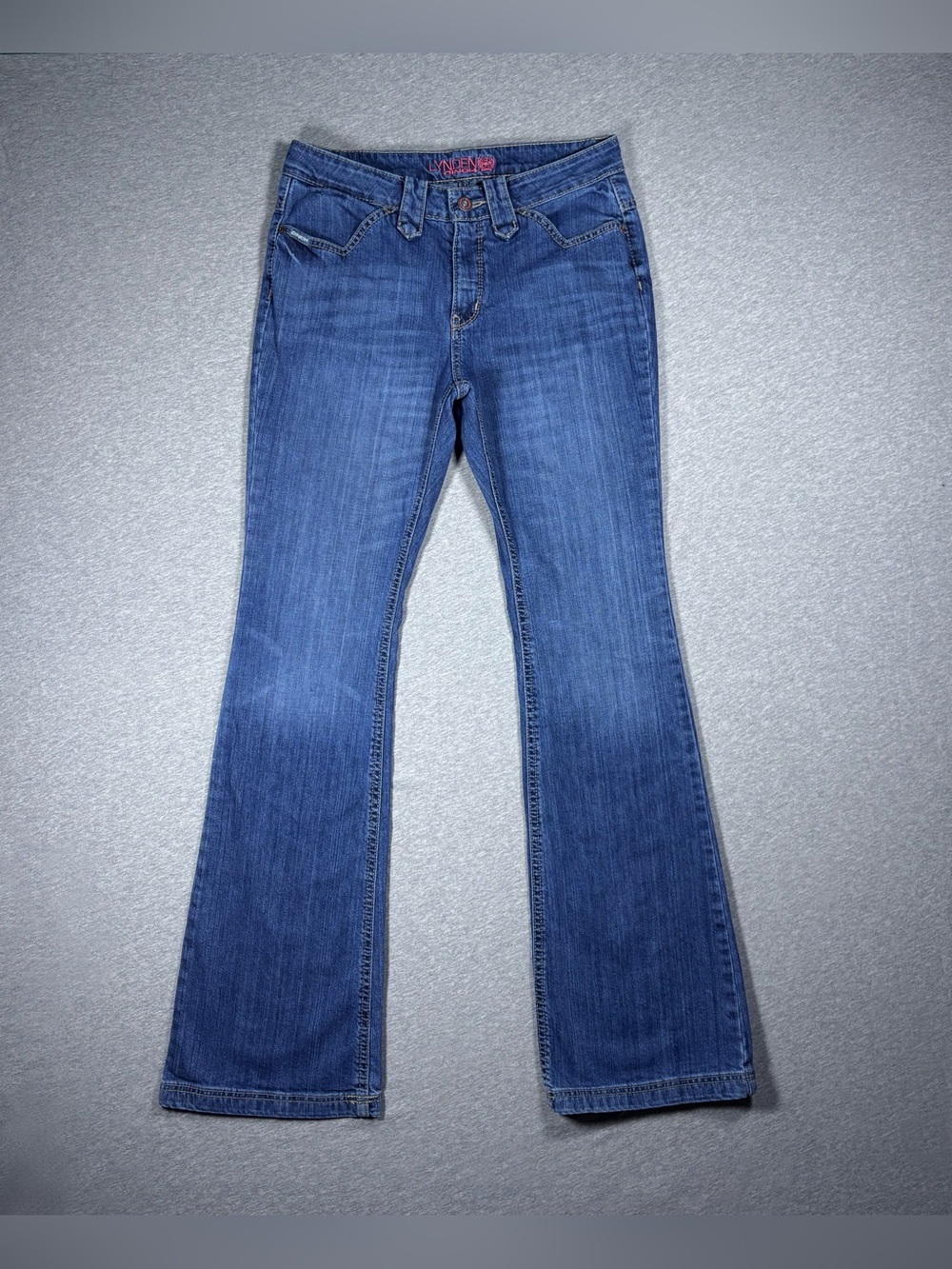 Cinch Lynden Jeans Womens 30/9 XL Bareback Flare Bootcut Blue Stretch Western
